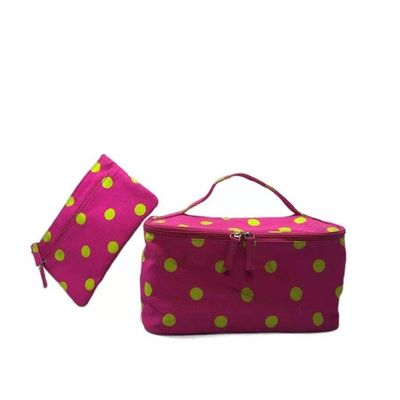 2kgs Capacity 100% Canvas Cosmetic Makeup Bags With Handle