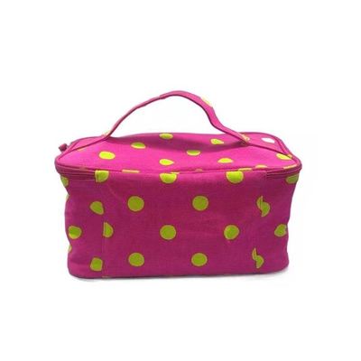 2kgs Capacity 100% Canvas Cosmetic Makeup Bags With Handle