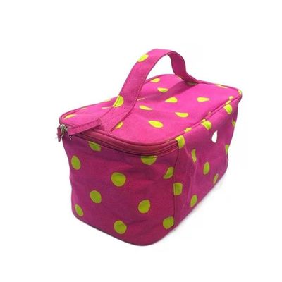 2kgs Capacity 100% Canvas Cosmetic Makeup Bags With Handle