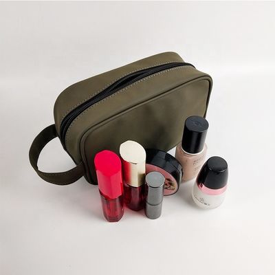 Unisex Square PU Cosmetic Carry Bag