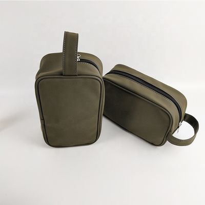 Unisex Square PU Cosmetic Carry Bag