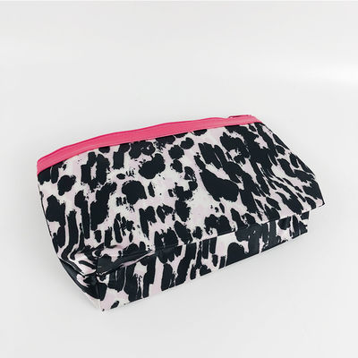 Leopard Printed Polyester Makeup Bag