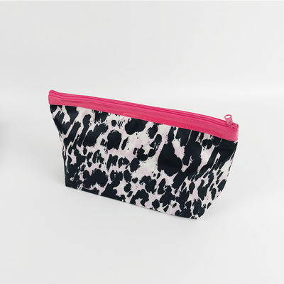 Leopard Printed Polyester Makeup Bag