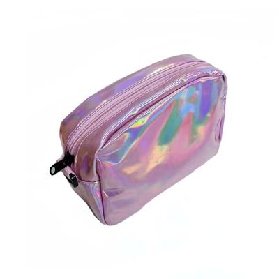 PU Leather Holographic Makeup Bag Travel Laser Cosmetic Wash Bag