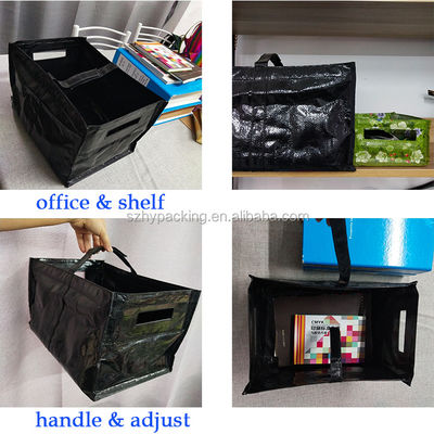 Laminated Polypropylene PP Woven Suitcase Storage Bags Laundry Storage