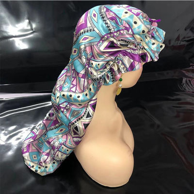 Printed Satin Sleeping Hair Bonnets