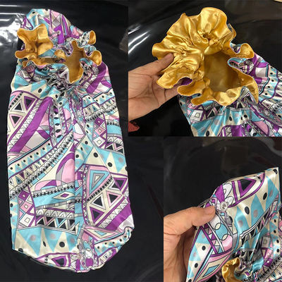Printed Satin Sleeping Hair Bonnets