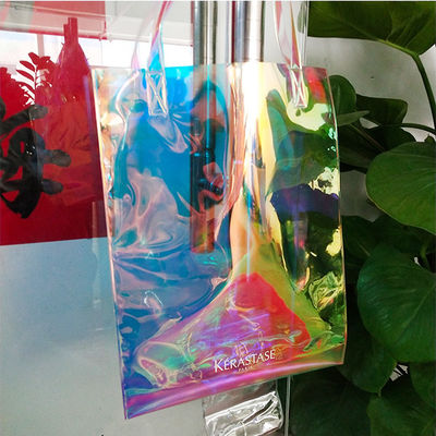 All Season TPU PVC Holographic Clear Tote Bag Glossy Lamination