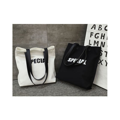 PU Handle Personalized Reusable Grocery Tote Bags PMS Color 50g-200g