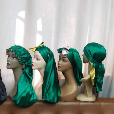 Ruffled Edges Sleeping Hair Bonnets Silky Extra Large Bonnet For Braids
