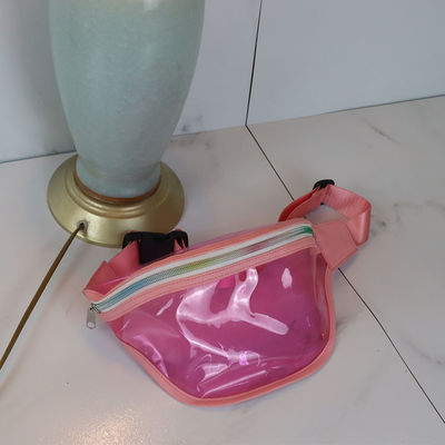 Pink PVC Crossbody Toiletry Bags