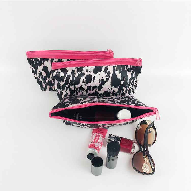 Leopard Printed Polyester Makeup Bag